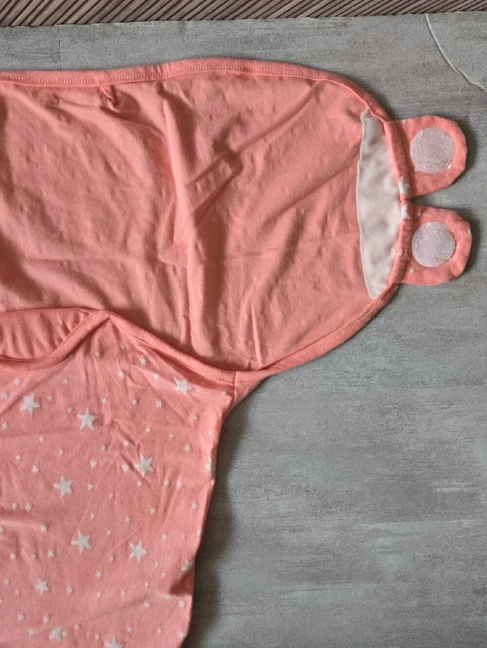 ​NWT Star Print Adjustable Swaddle Blanket Wrap Pink Infant Sleep Sack 0-6M